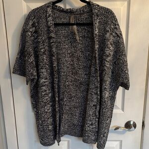 Penningtons Black and Gray Knit Cardigan